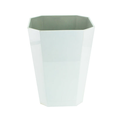 Octagonal Lacquer Bin - White by Addison Ross