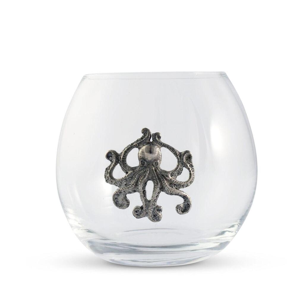 Octopus Stemless Wine Glass by Vagabond House 3