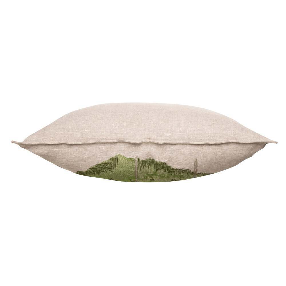 Okavango Green Embroidered Pillow by Ngala Trading Company Additional Image - 3