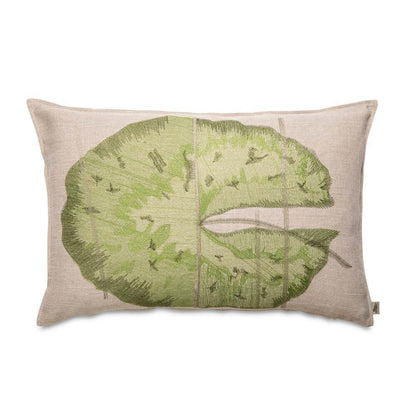 Okavango Green Embroidered Pillow by Ngala Trading Company
