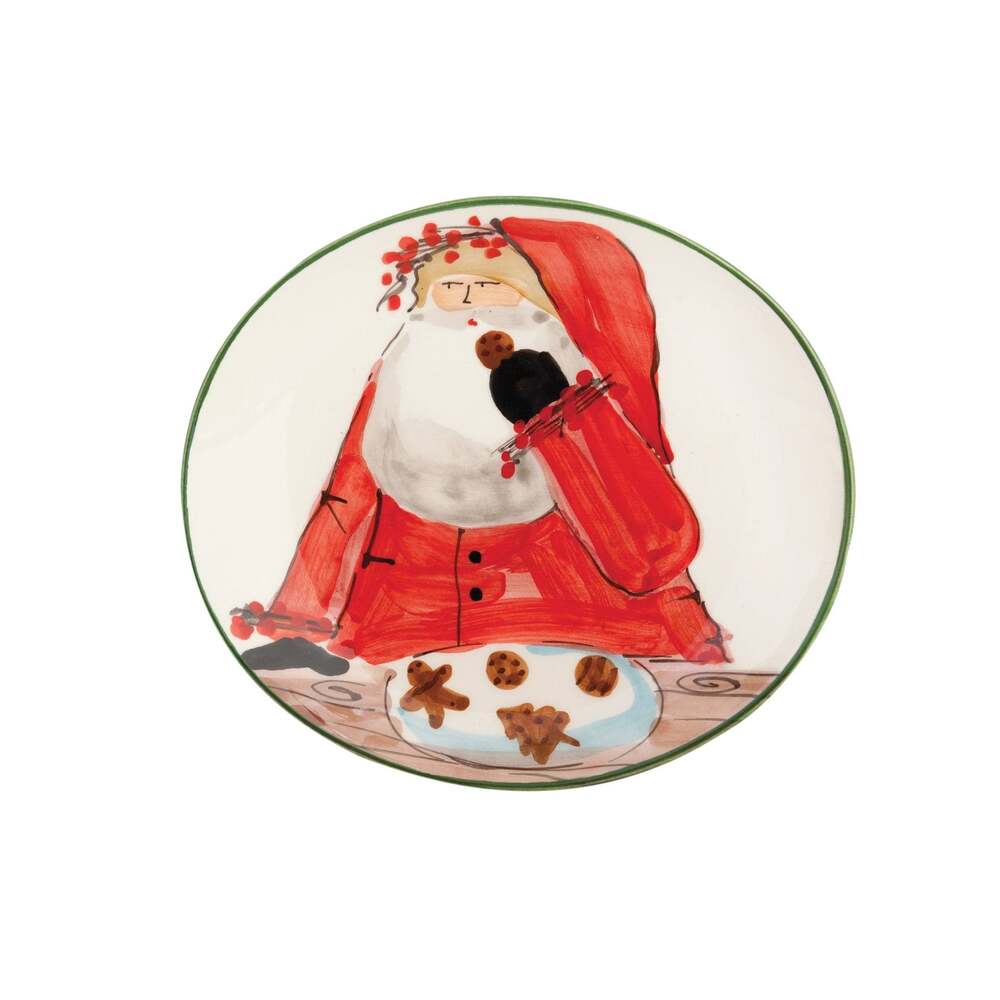 Old ST. Nick Cookie Plate by VIETRI 
