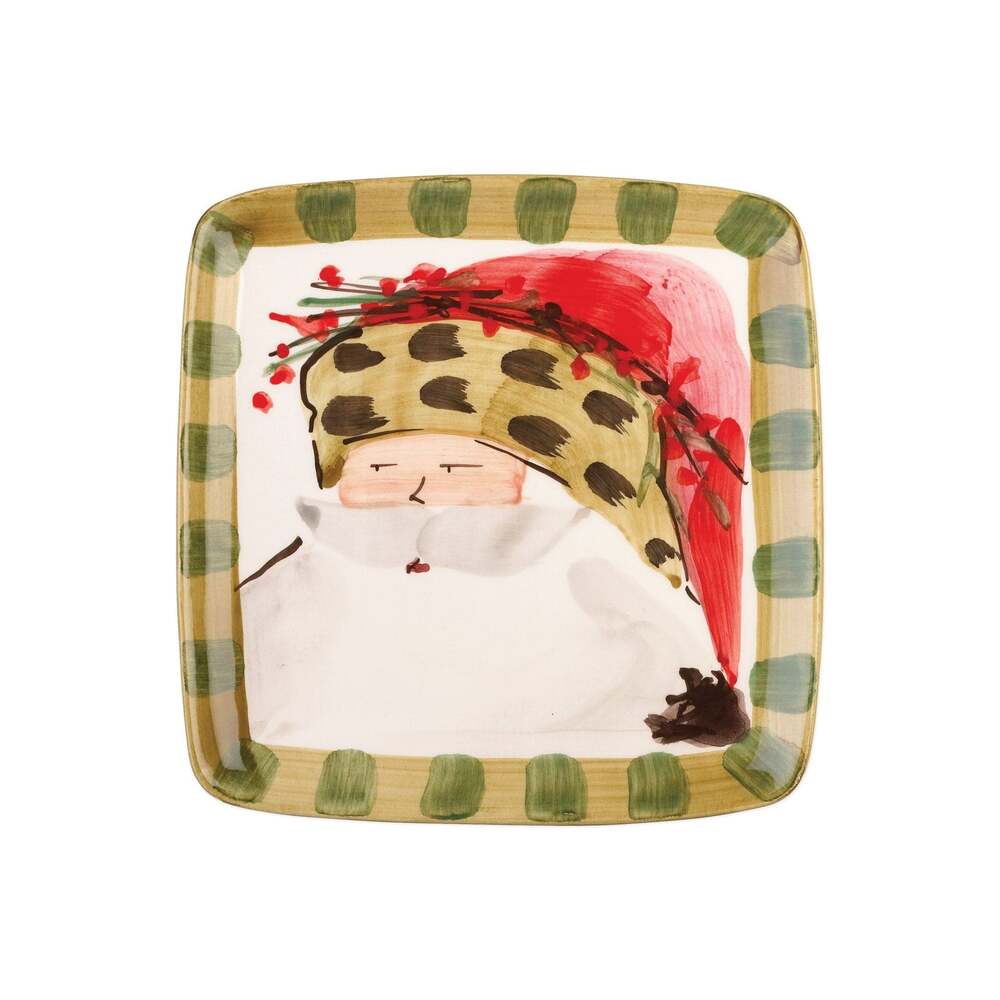 Old ST. Nick Square Salad Plate by VIETRI by Additional Image -2
