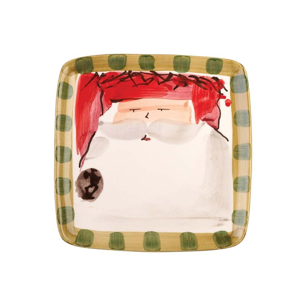 Old ST. Nick Square Salad Plate by VIETRI 