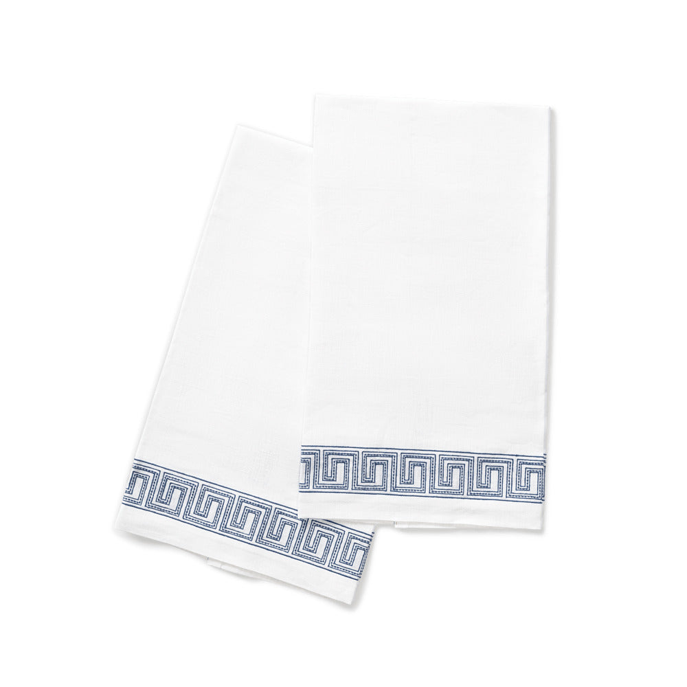 Ophelia Guest Towels set of 2 Indigo 