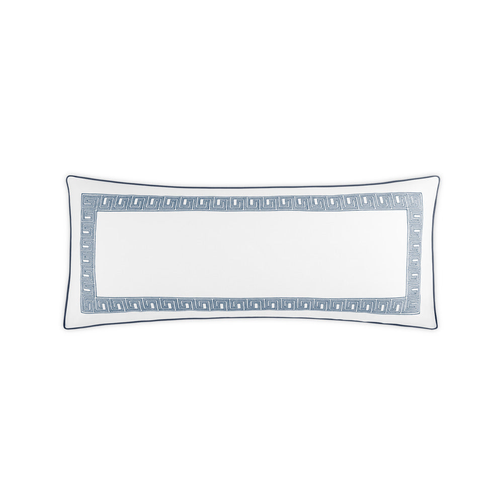 Ophelia Pique Lumbar Pillow Cover Indigo 