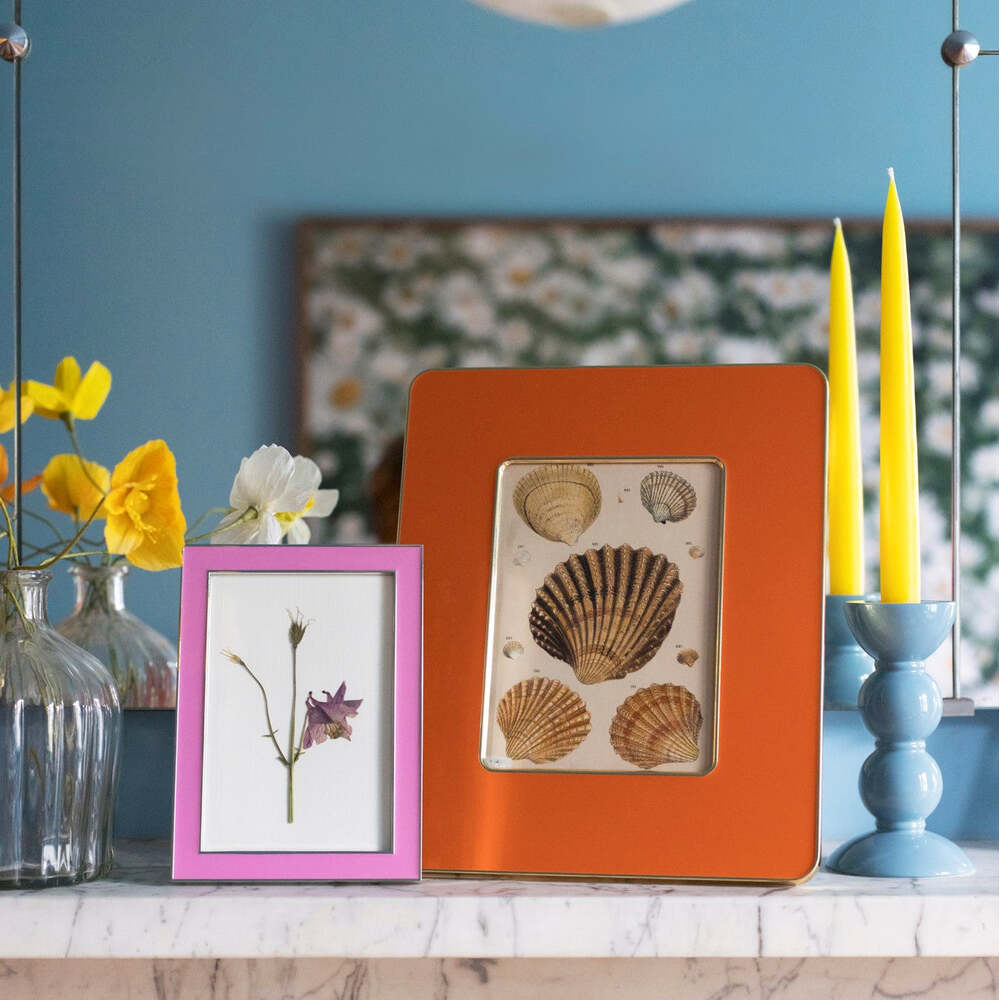 Orange & Gold Enamel Studio Photo Frame 5cm by Addison Ross Additional Image-2