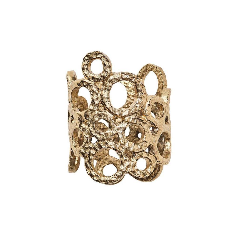 Orbit Napkin Ring in Gold - Set of 4 by Kim Seybert 3