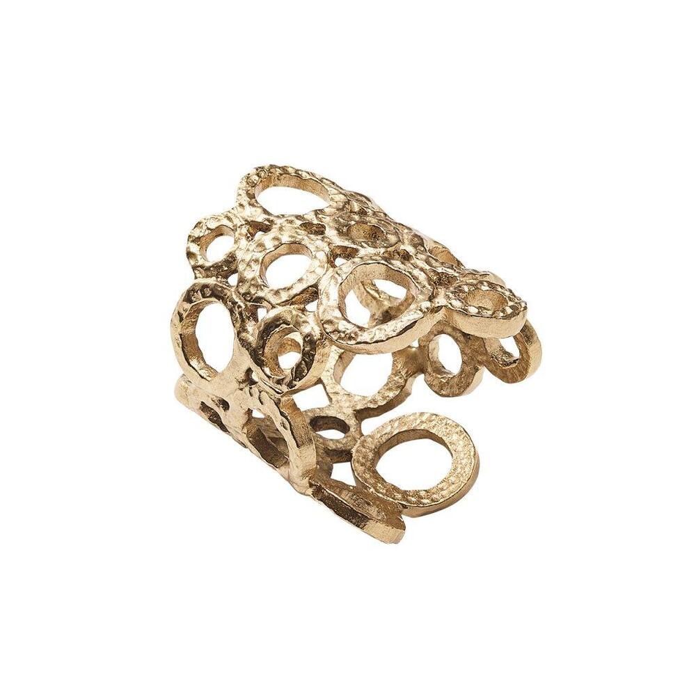 Orbit Napkin Ring in Gold - Set of 4 by Kim Seybert 