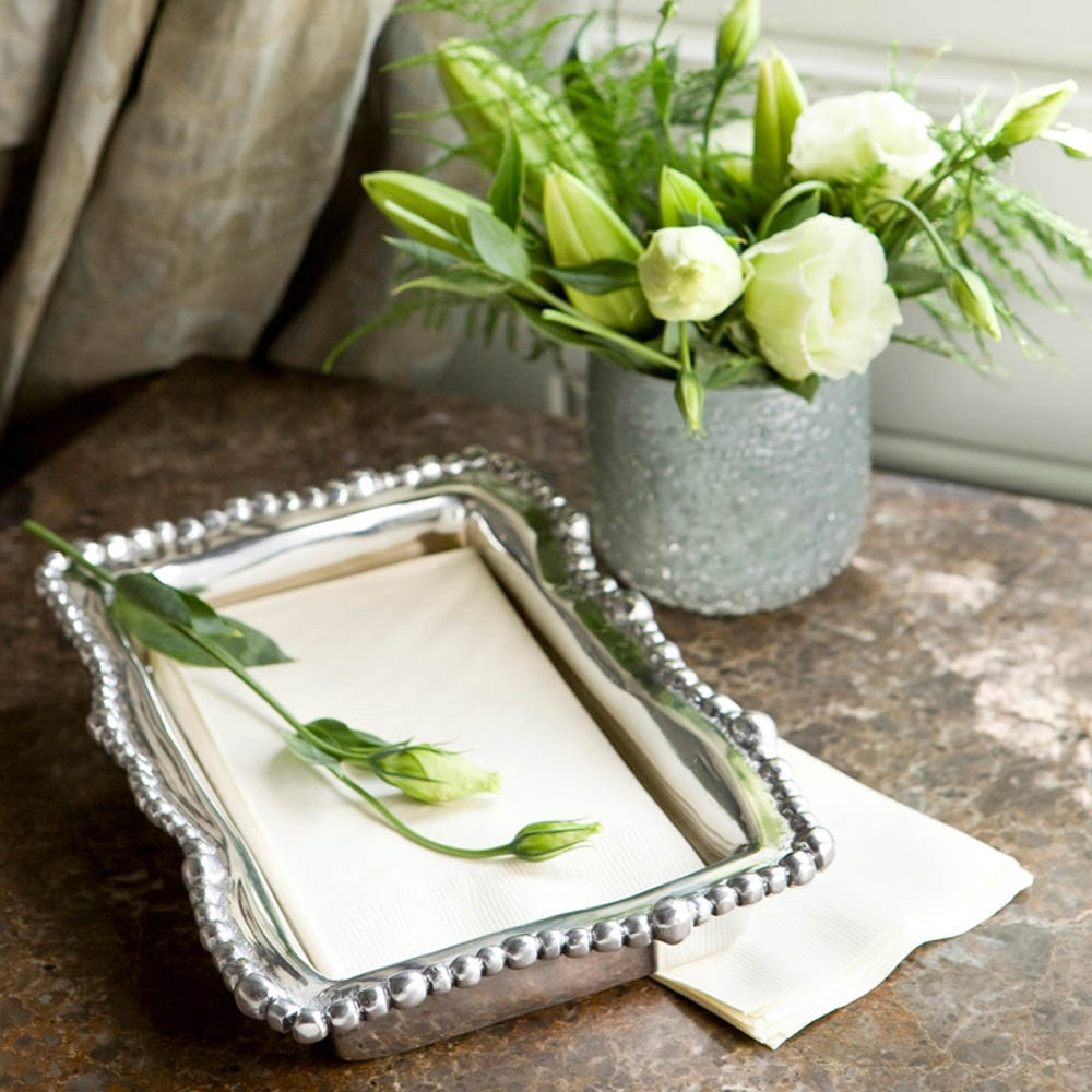 Organic Pearl Guest Napkin Box by Beatriz Ball - 3