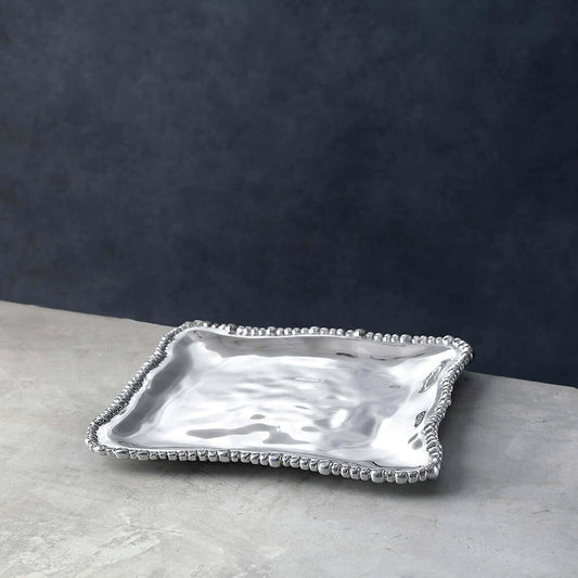 Organic Pearl Nova Small Square Platter by Beatriz Ball 