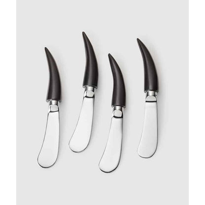 Orion Canape Spreader with Buffalo Horn (4pc Box) by Mary Jurek Design 