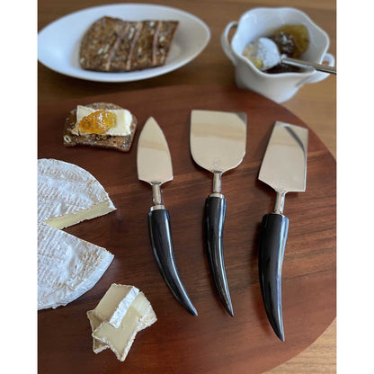 Orion Cheese Set with Buffalo Horn by Mary Jurek Design Additional Image -4