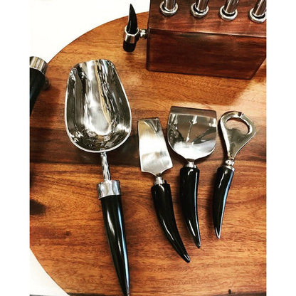 Orion Cheese Set with Buffalo Horn by Mary Jurek Design Additional Image -5