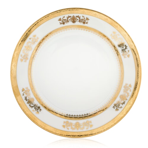 Orsay White Dessert Plate by Philippe Deshoulieres 