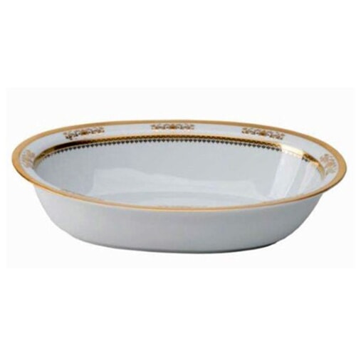 Orsay White Open Vegetable Bowl by Philippe Deshoulieres 
