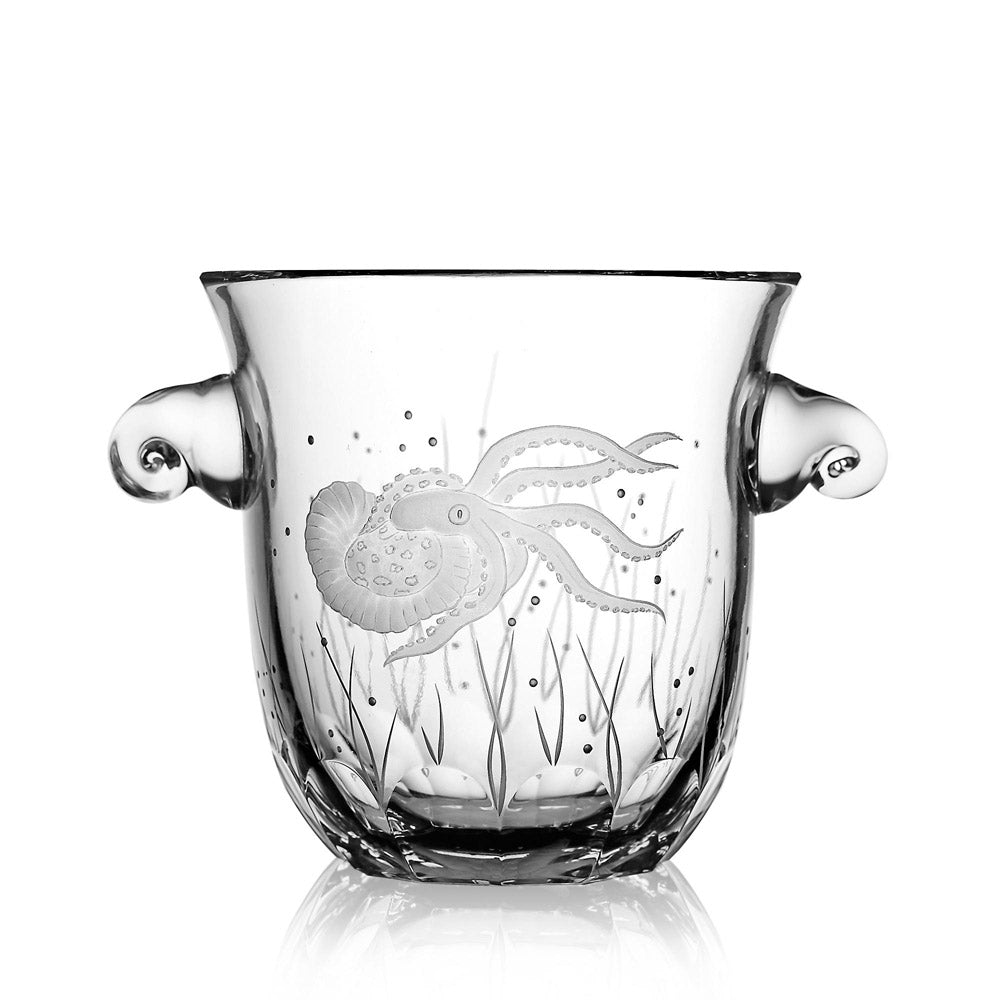 Pacifica Clear Ice Bucket by Varga Crystal 