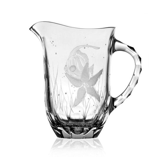 Pacifica Clear Water Pitcher 1.0 Liter by Varga Crystal 