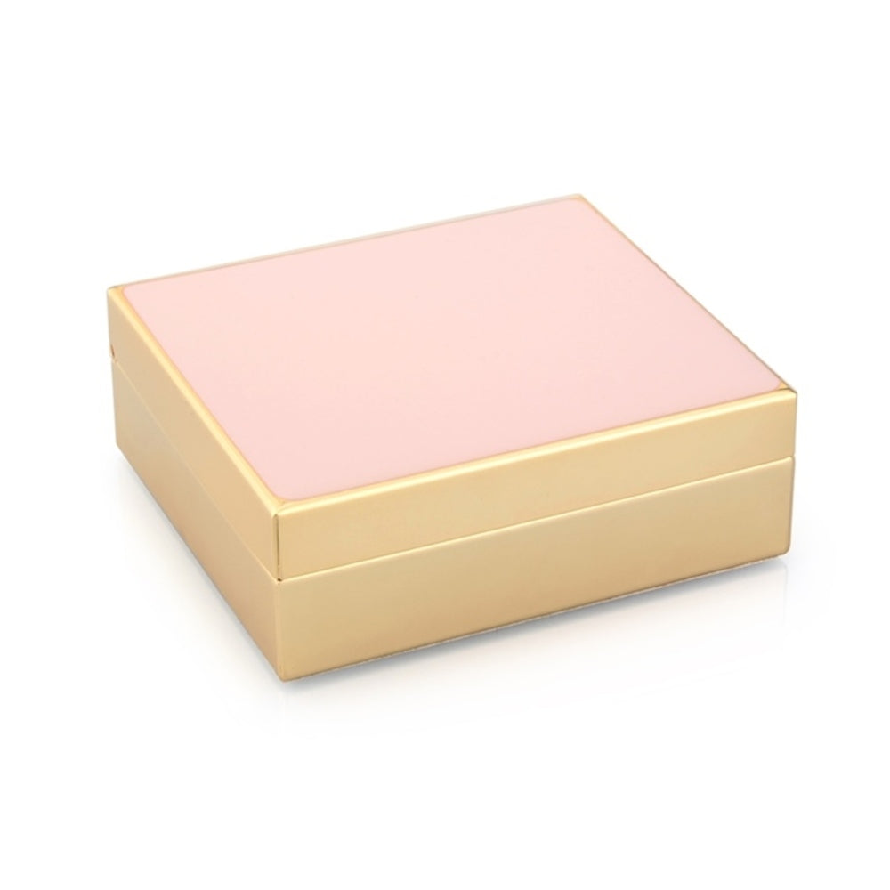 Pale Pink Enamel & Gold Box 4" by Addison Ross