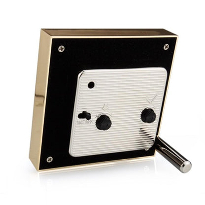 Pale Pink & Gold Square Silent Alarm Clock by Addison Ross Additional Image-2