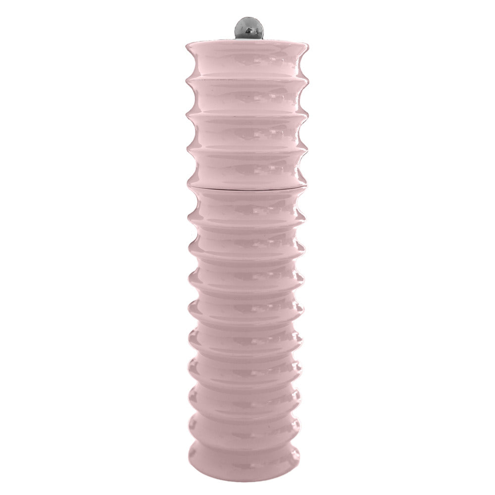 Pale Pink Twister Salt and Pepper Grinder 24cm by Addison Ross