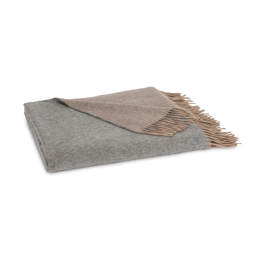Paley Throw Flannel Grey & Natural 