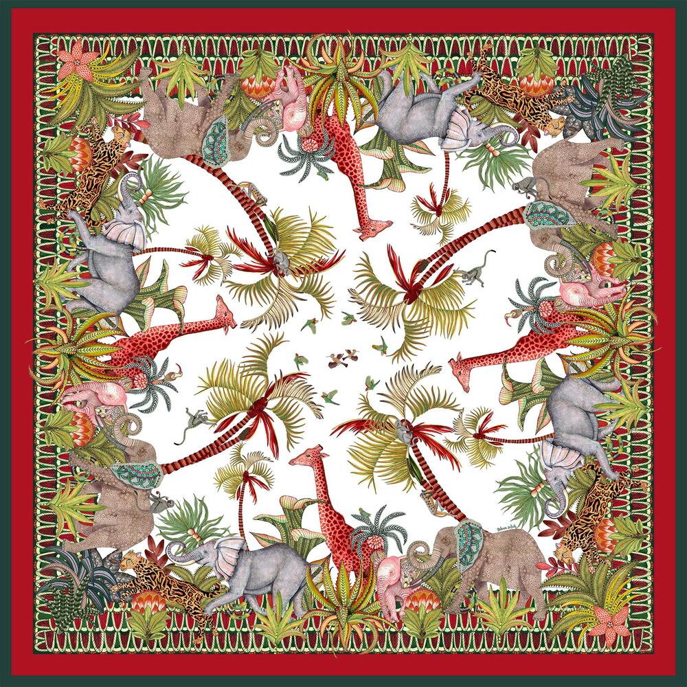 Palm Parade Tablecloth - Cotton - Square by Ngala Trading Company