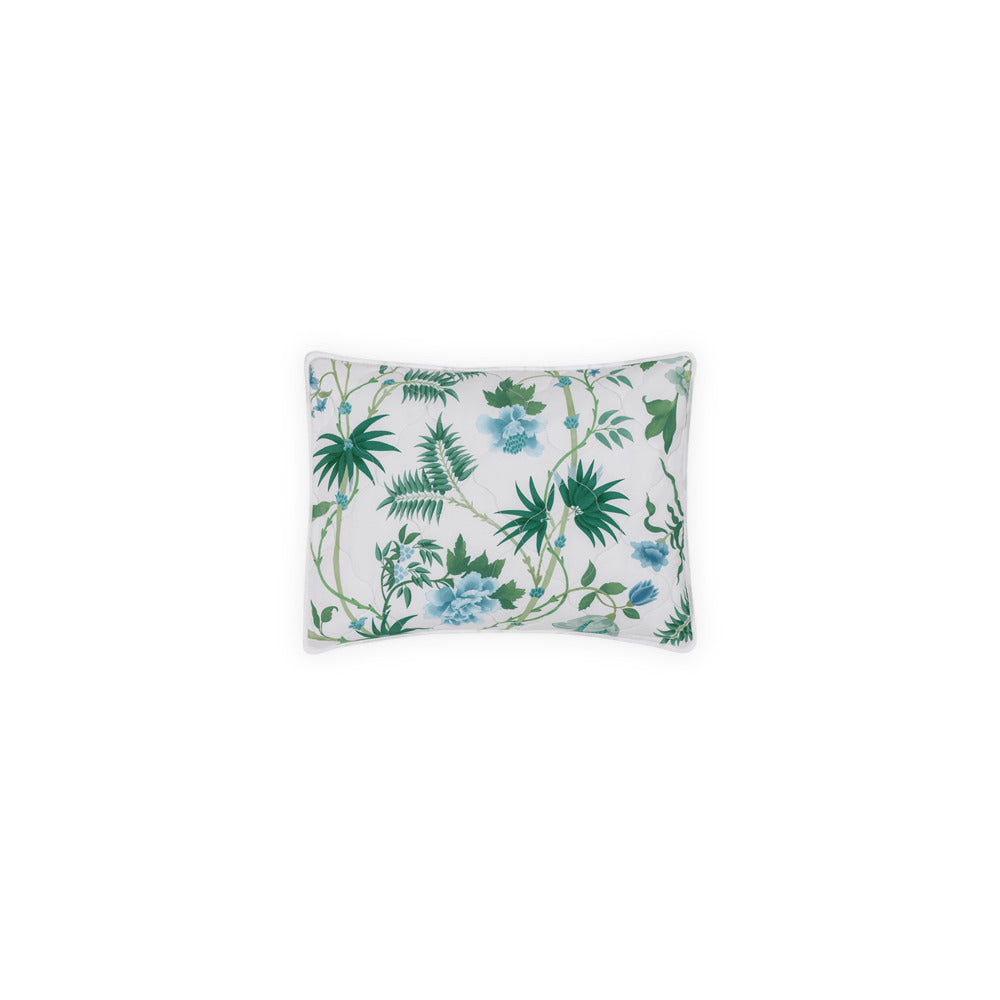 Palmyra Sham Emerald Quilted Boudoir 