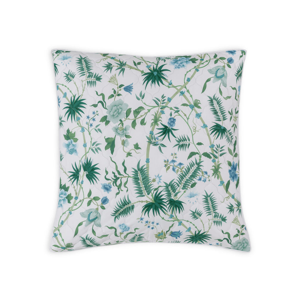 Palmyra Sham Emerald Quilted Euro 