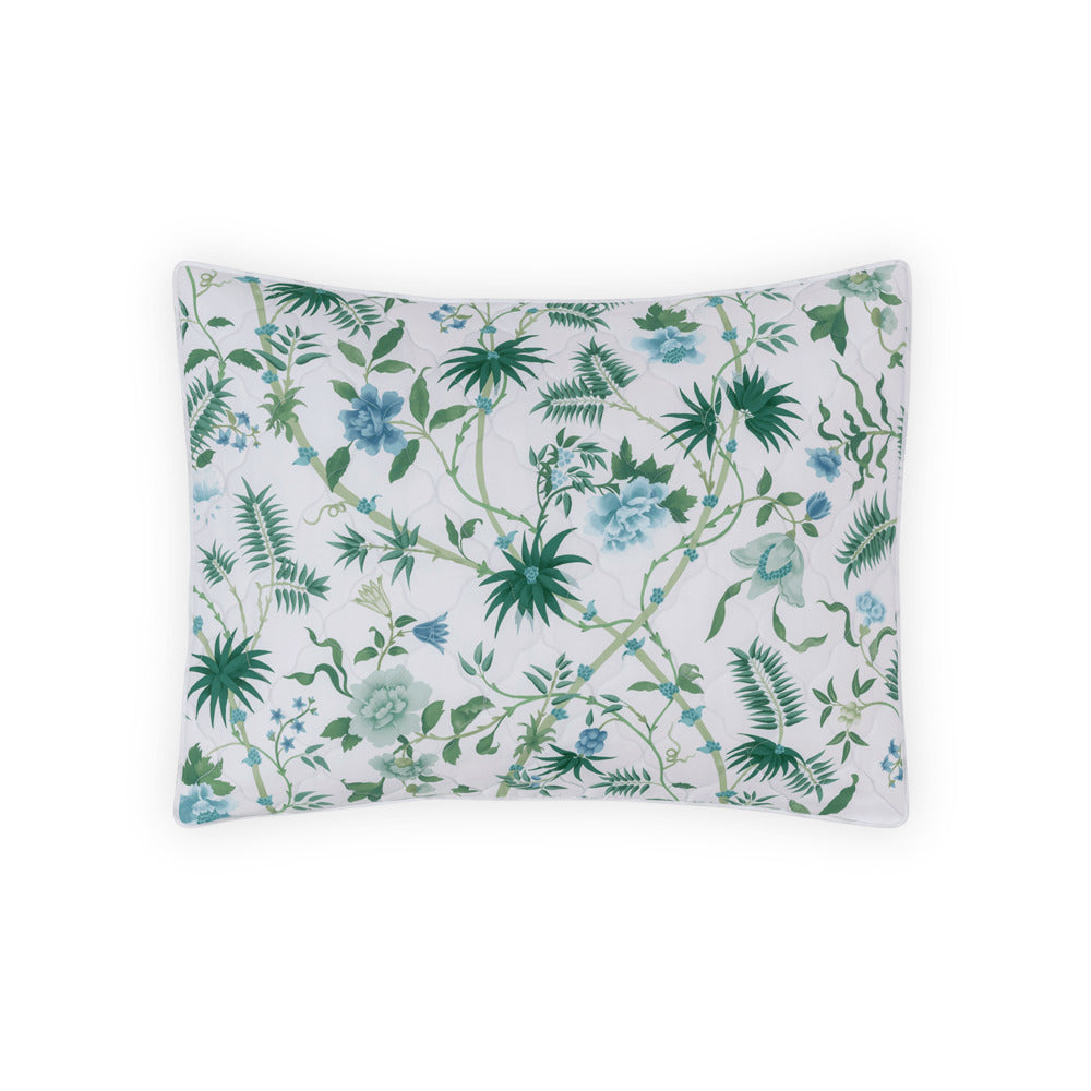 Palmyra Sham Emerald Quilted Standard 