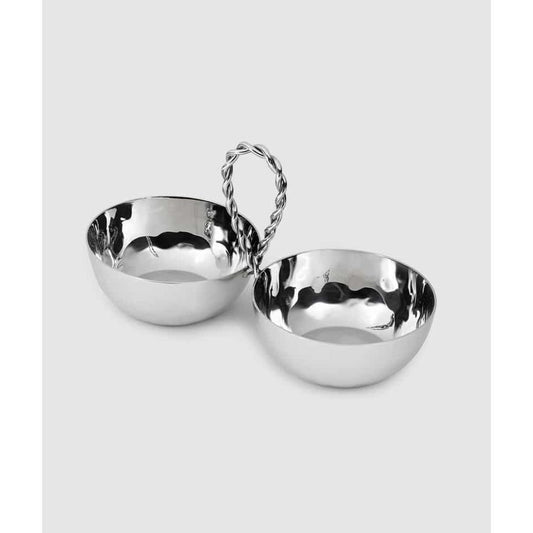 Paloma 2 Bowl Set with Braided Wire 9"L by Mary Jurek Design 