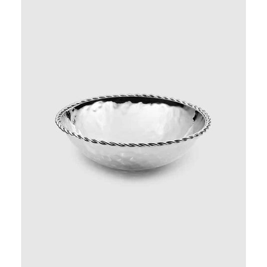Paloma Round Bowl with Braided Wire 6 1/2" D by Mary Jurek Design 
