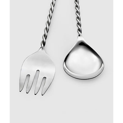 Paloma Salad Set with Braided Wire 10 1/2"L by Mary Jurek Design Additional Image -1