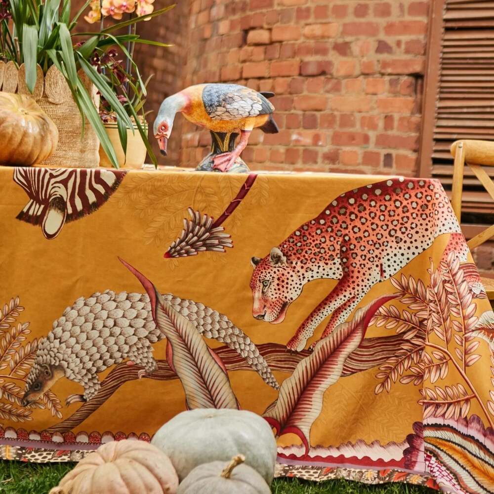 Pangolin Park Tablecloth - Cotton Square by Ngala Trading Company Additional Image - 6