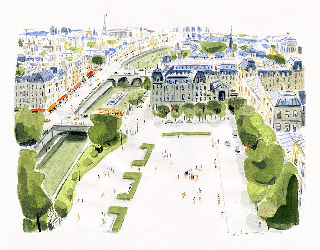 Parvis de Notre Dame - Dominique Corbasson by Tiger Flower Studio Additional Image -