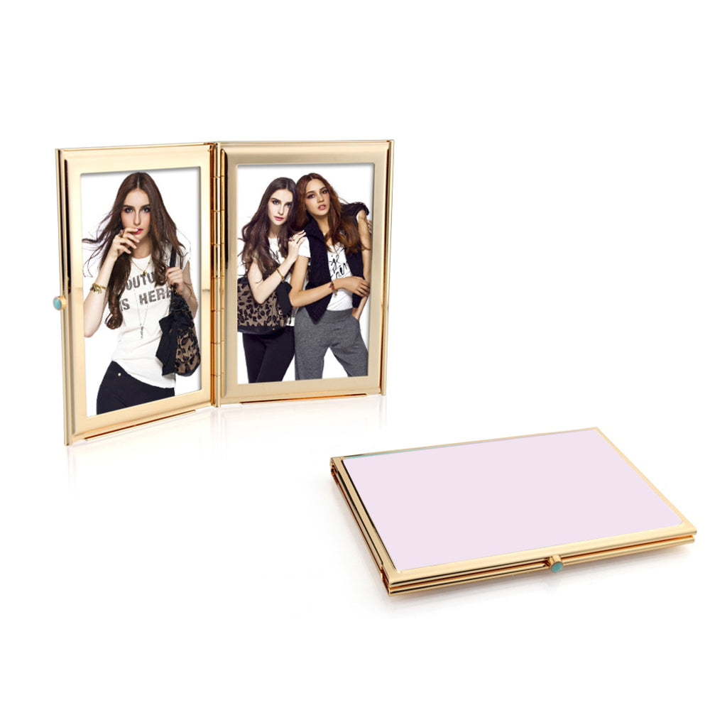 Pastel Pink & Gold Travel Frame 2"x3" by Addison Ross Additional Image-2