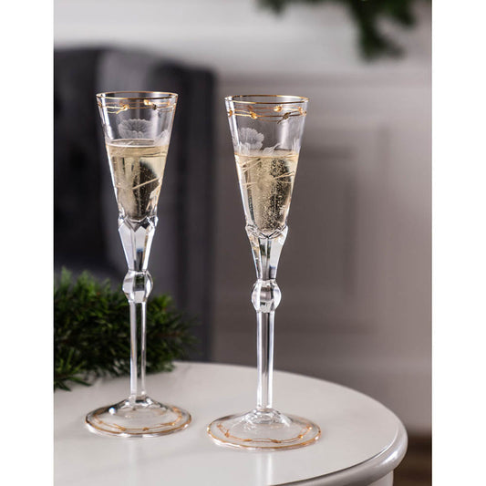 Paula Champagne Glass, 140 ml - Set of 2 Glasses by Moser 1