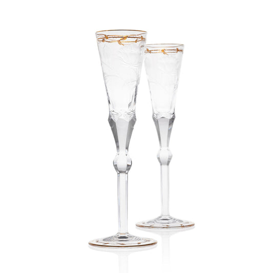 Paula Champagne Glass, 140 ml - Set of 2 Glasses by Moser 