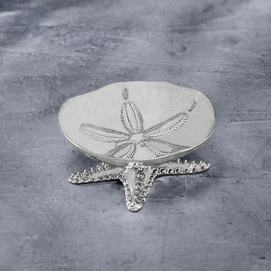 Pedestal Ocean Sand Dollar Bowl by Beatriz Ball 