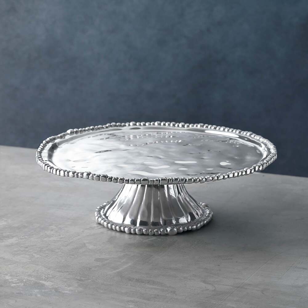 Pedestal Organic Pearl Nova Round Plate by Beatriz Ball - 1