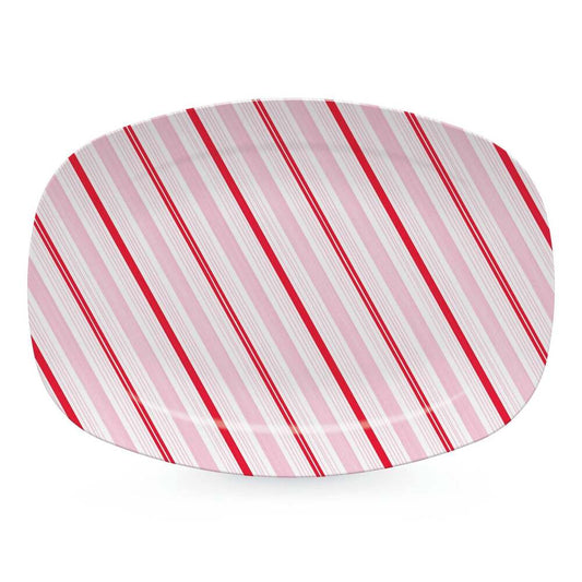 Peppermint Stripes Platter by Mariposa