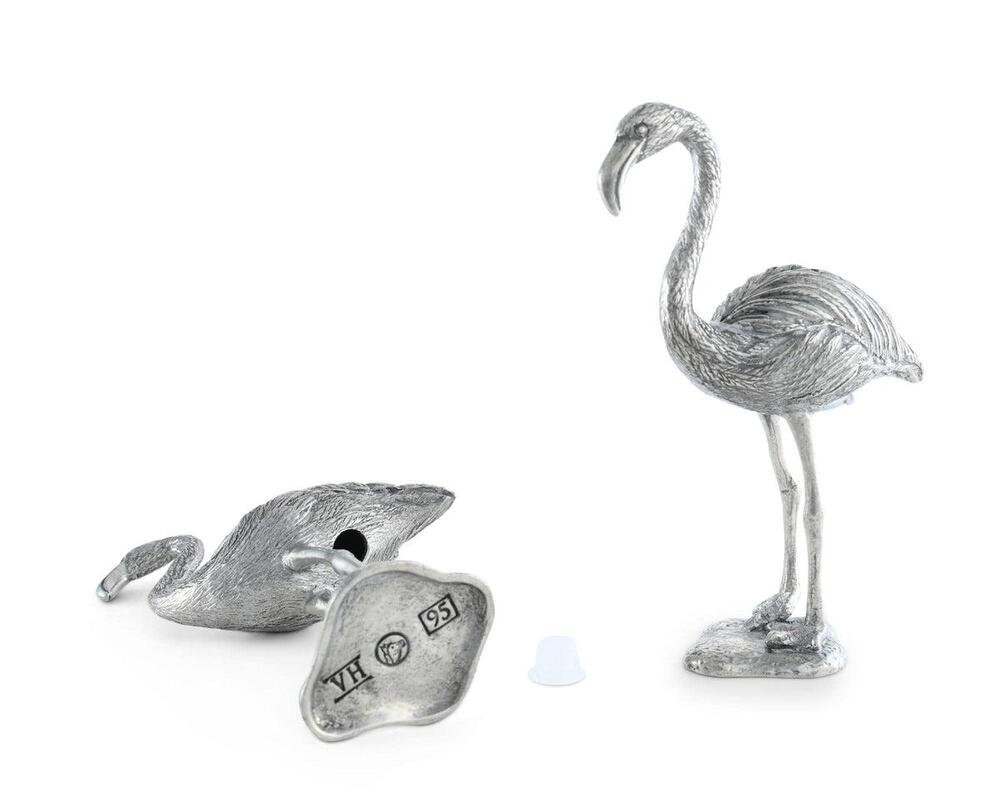 Pewter Flamingos Salt & Pepper Set by Vagabond House 3