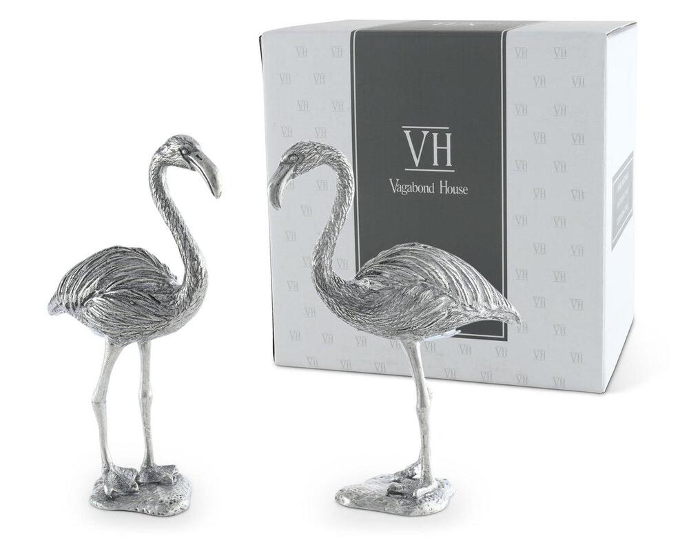 Pewter Flamingos Salt & Pepper Set by Vagabond House 4