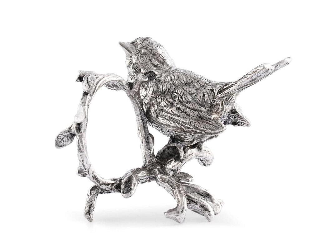 Pewter Song Bird Napkin Ring by Vagabond House 3