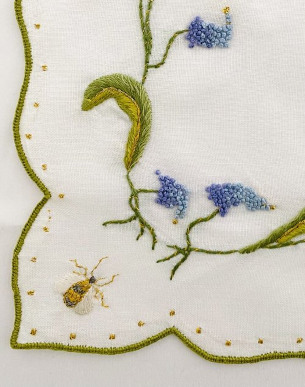 PGP13 - Hand Embroidered Placemat by Anna Weatherley 1