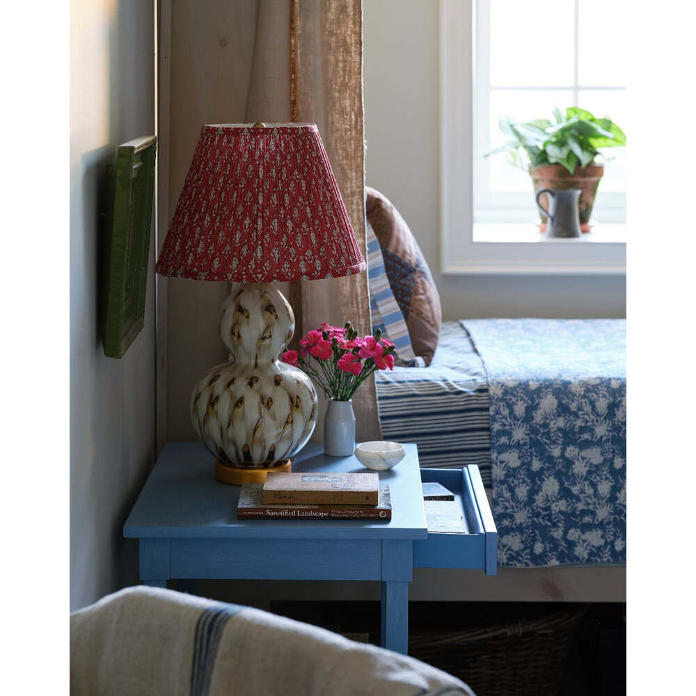 Pheasant Freather Lamp - Small by Bunny Williams Home Blue/Blue 9