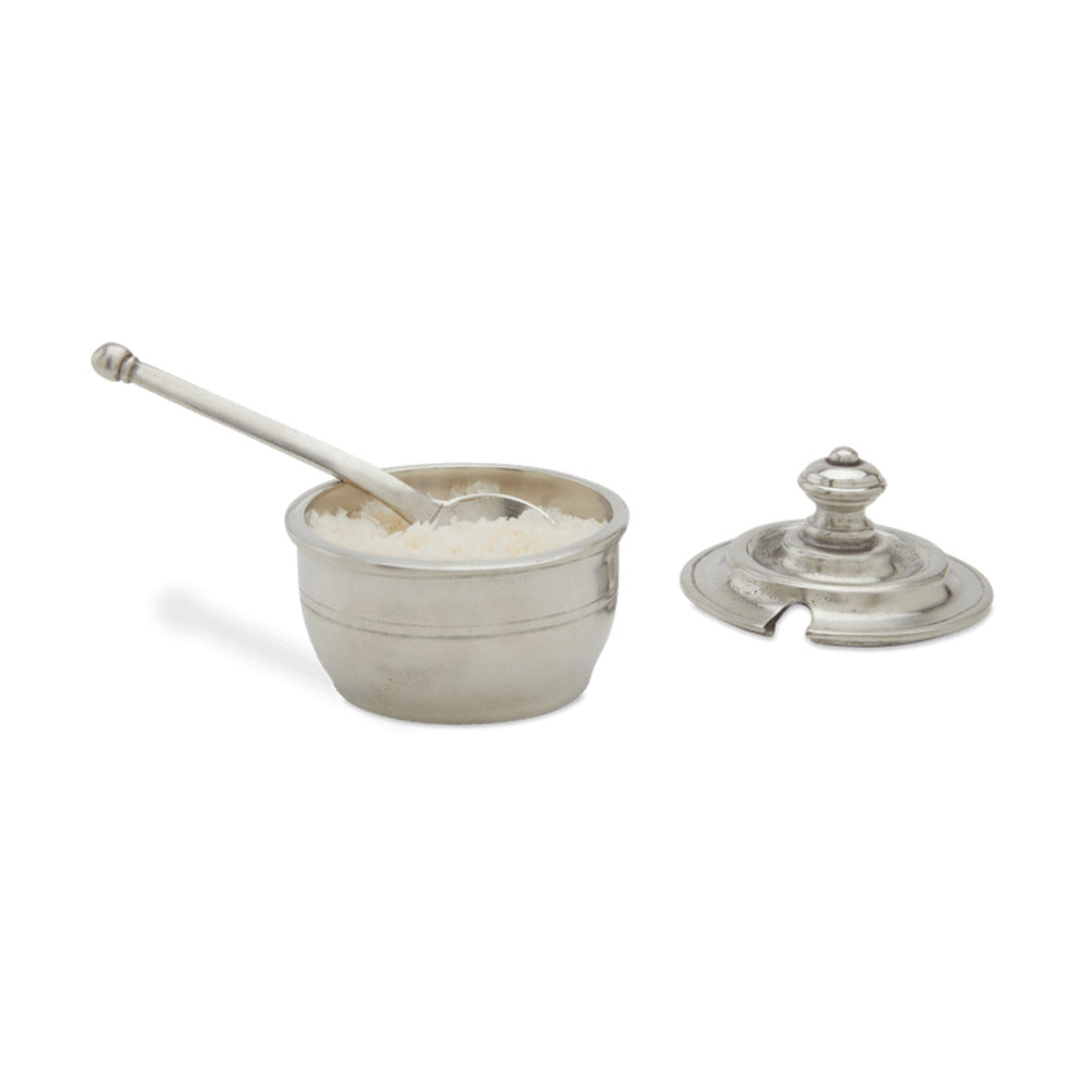 Piccolo Salt Cellar w/ Lid & Spoon by Match Pewter 1