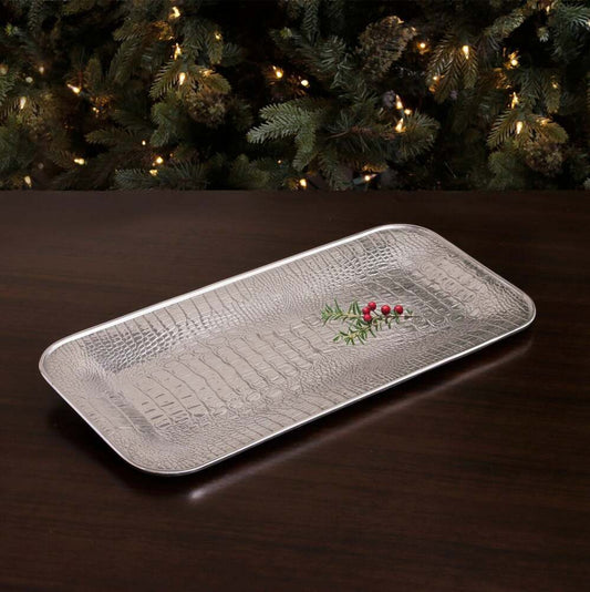 Pieles Croc Long Rectangular Tray by Beatriz Ball 