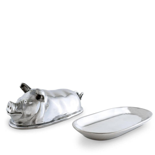 Pig Butter Dish by Arthur Court Designs