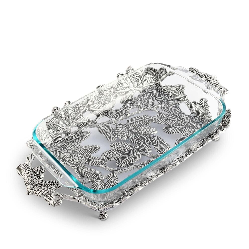 Pine Cone Forest Casserole 3 Quart Holder by Arthur Court Designs