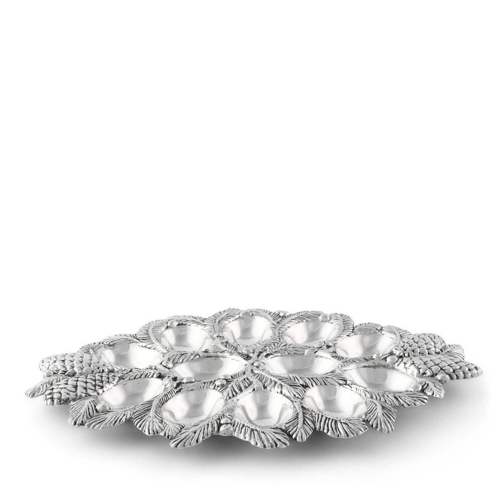 Pine Cone Forest Deviled Egg Server by Arthur Court Designs 1